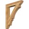 Ekena Millwork Balboa Slat Rough Sawn Bracket, Western Red Cedar, 6"W x 40"D x 48"H BKT06X40X48BOA06RWR - alternate 1